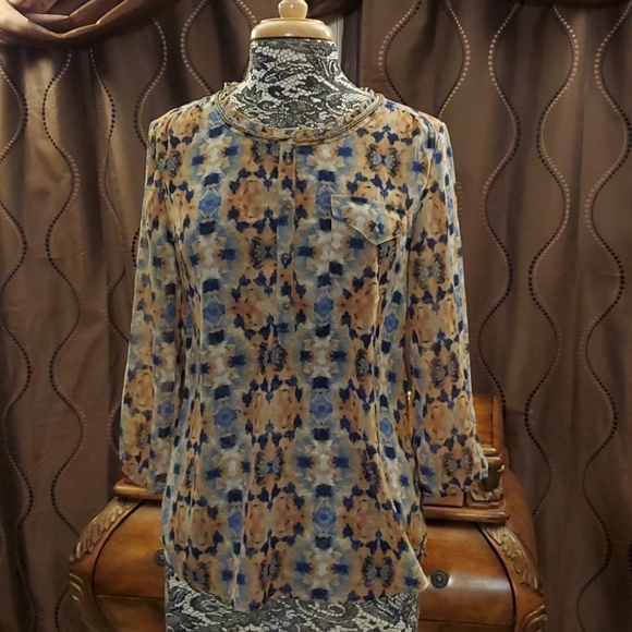 Nine West Tops - Nine West vintage America semi sheer top, size S